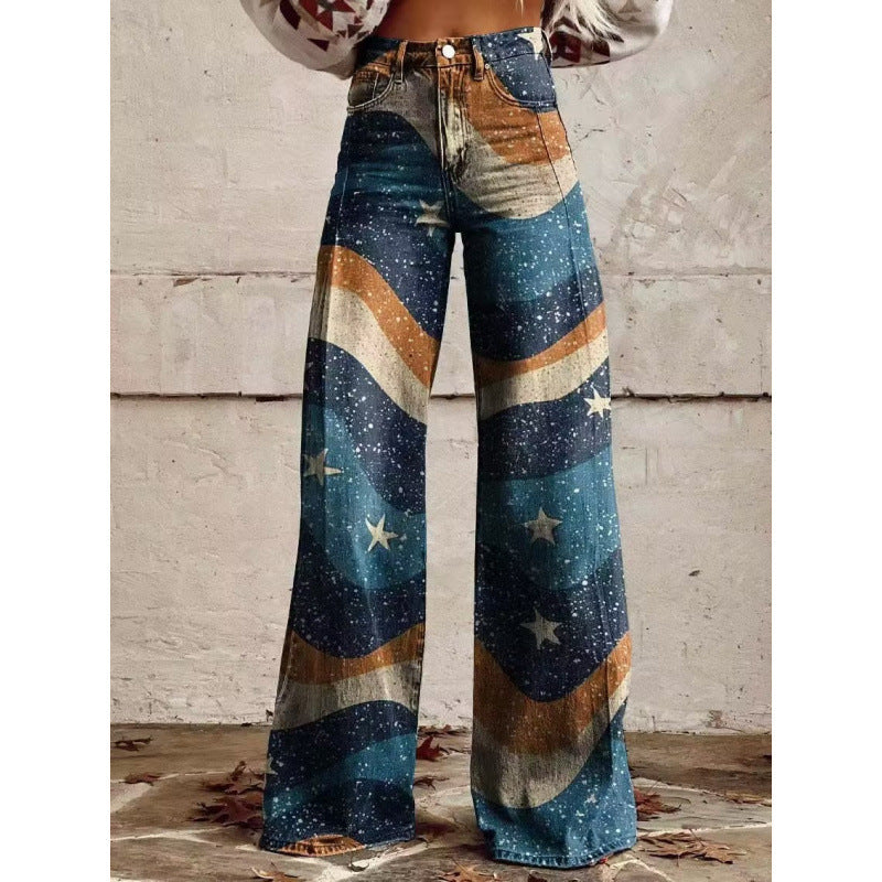 Bell-bottom Pants - Simulation Denim
