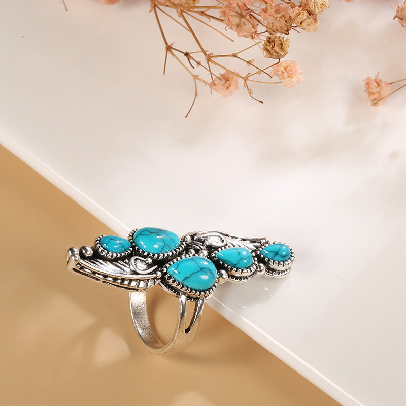 Water Drop Turquoise Ring