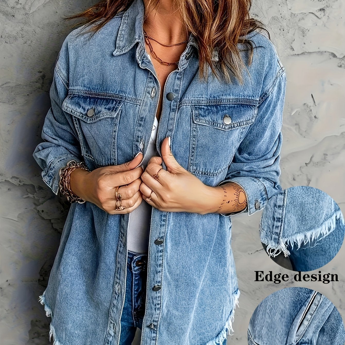 Retro Washed Denim Jacket