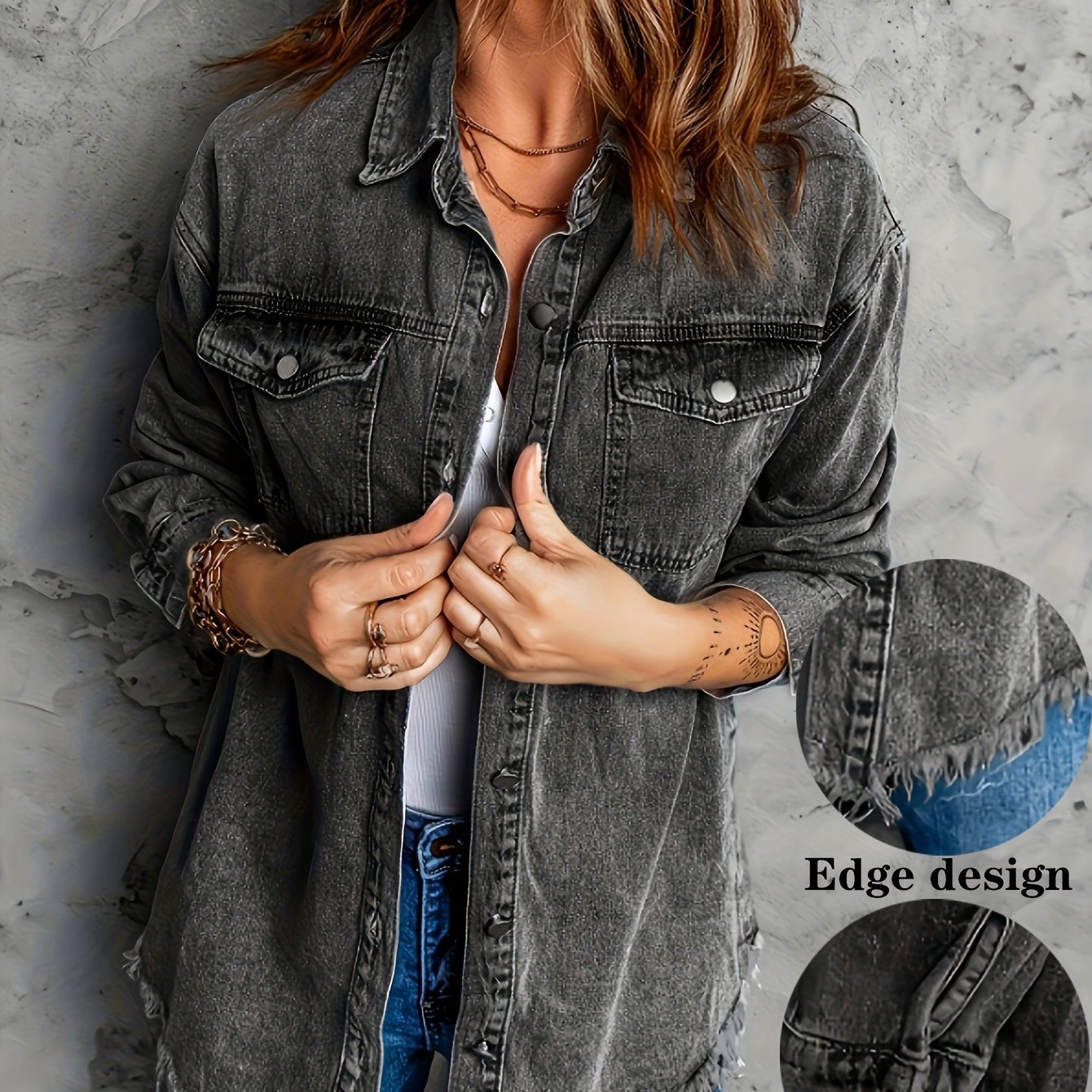 Retro Washed Denim Jacket