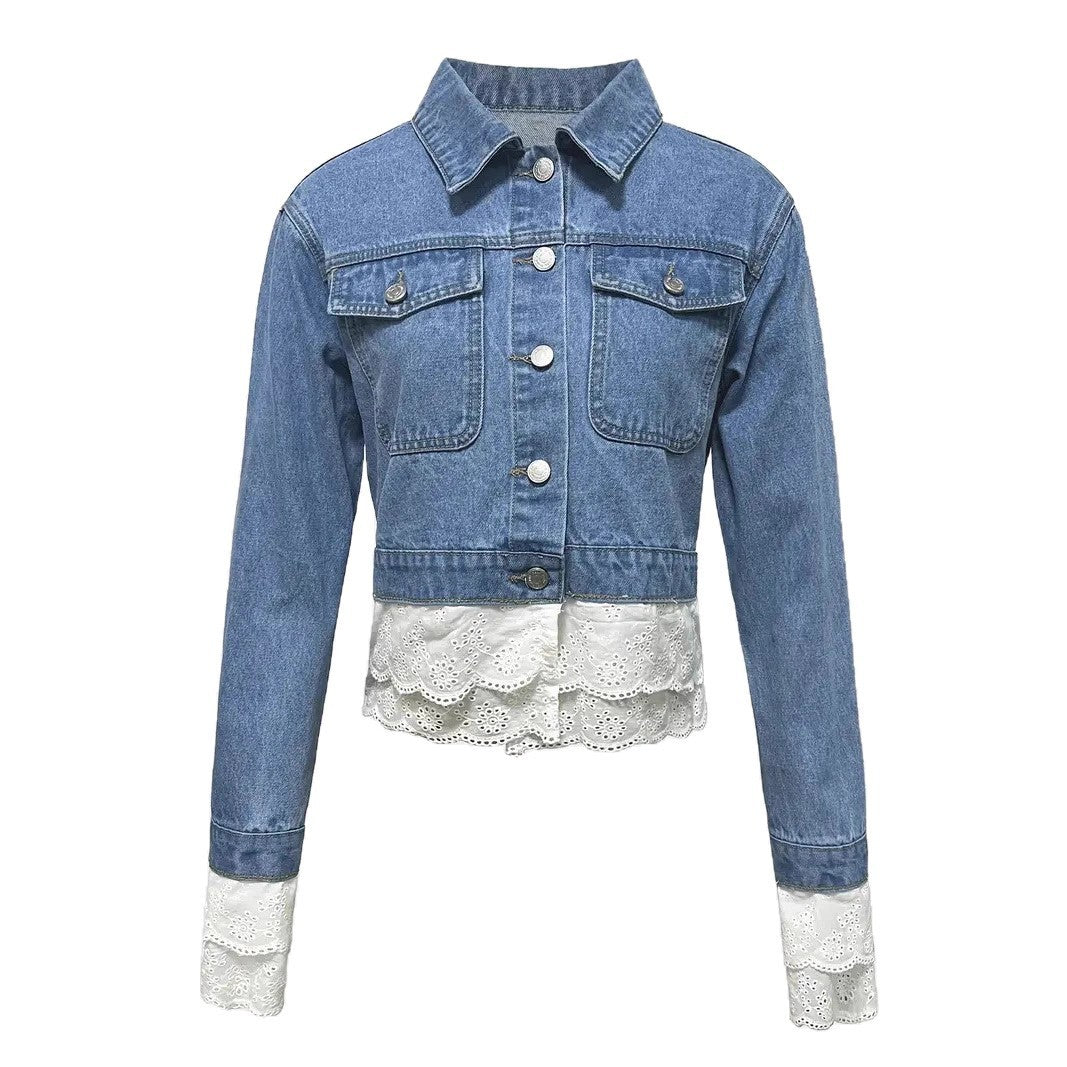 Lace and Denim Jacket