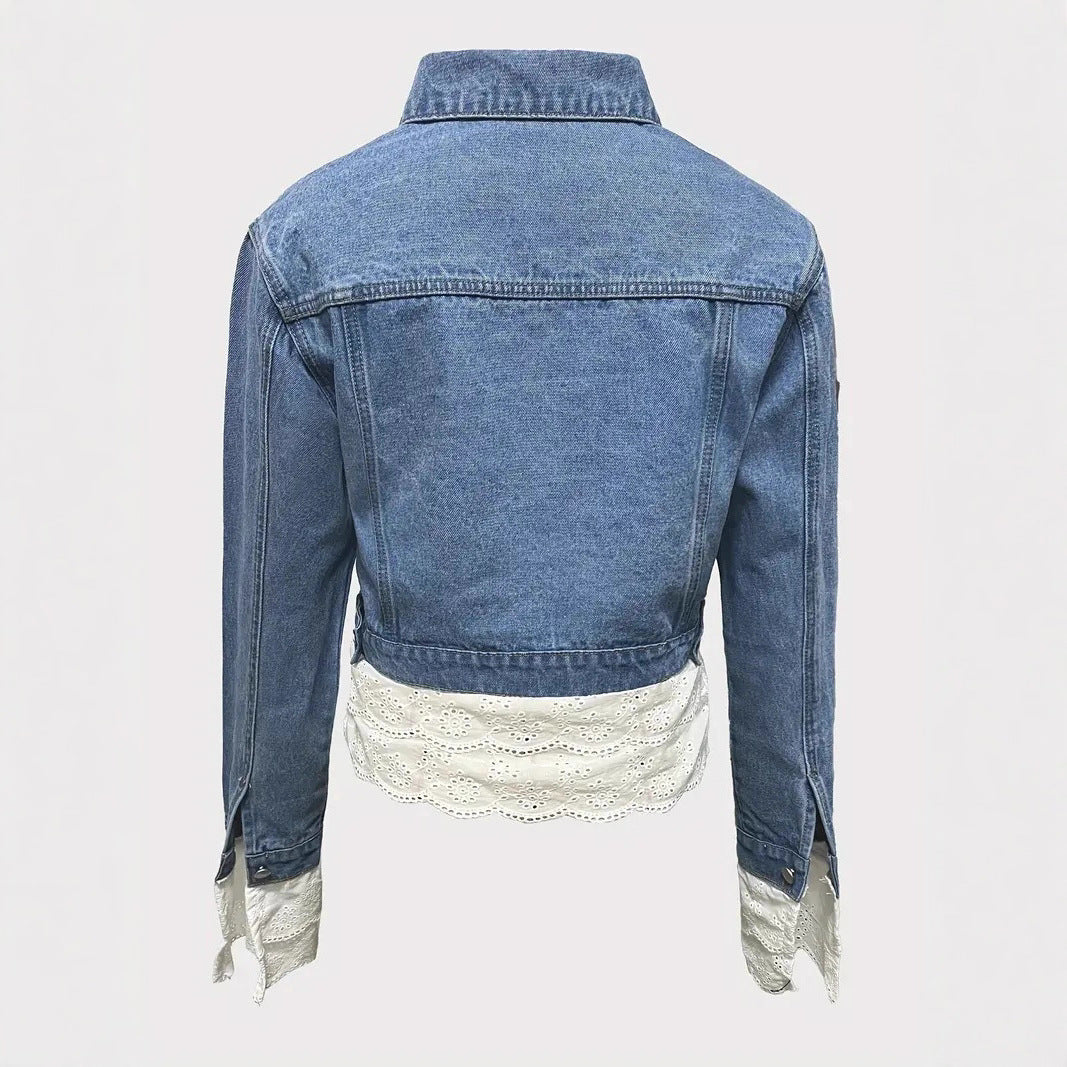 Lace and Denim Jacket