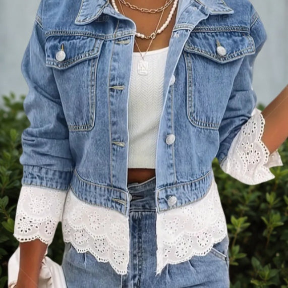 Lace and Denim Jacket