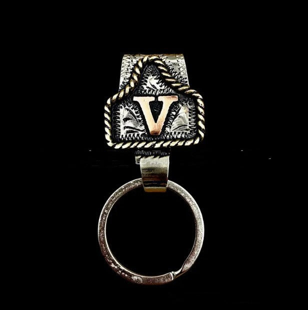 Handmade Cow Tag Belt Key Holder