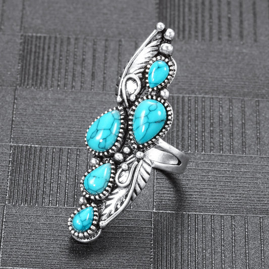 Water Drop Turquoise Ring