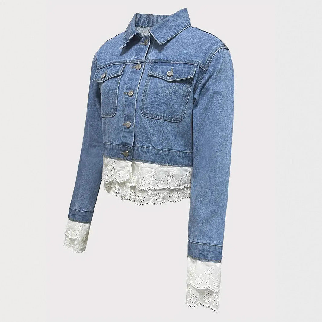 Lace and Denim Jacket