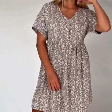 Leopard Print Leisure Dress