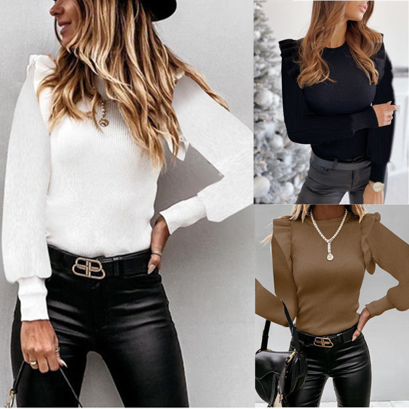 Long Sleeve Ruffle