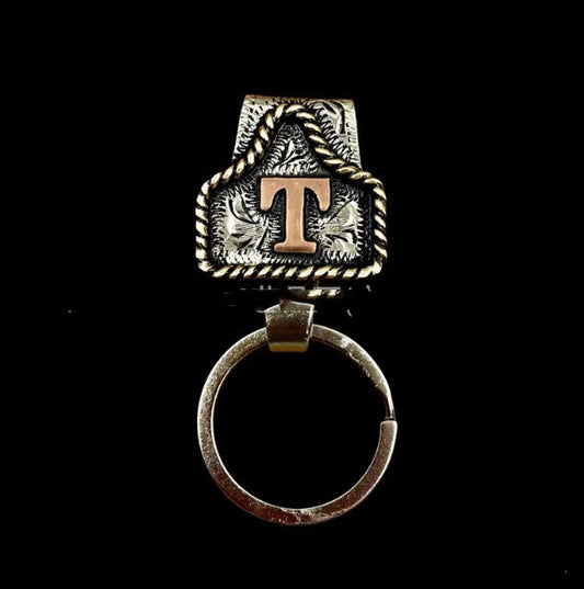 Handmade Cow Tag Belt Key Holder