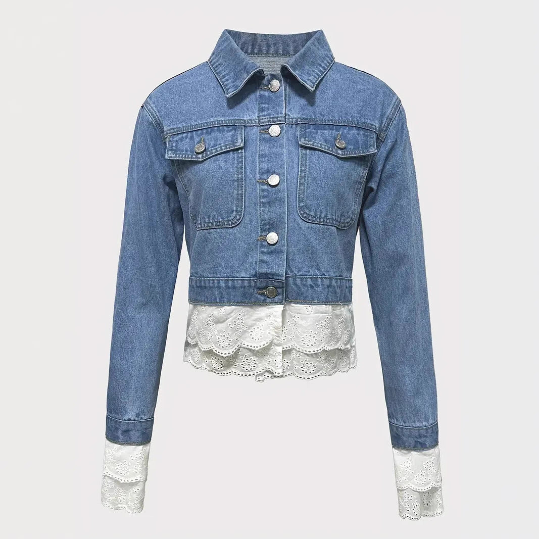 Lace and Denim Jacket