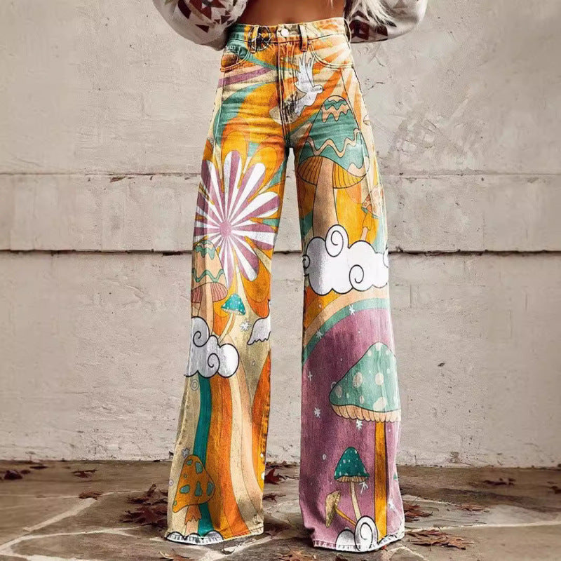 Bell-bottom Pants - Simulation Denim