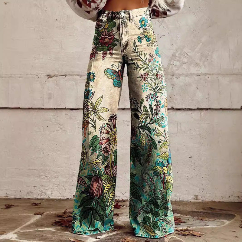 Bell-bottom Pants - Simulation Denim