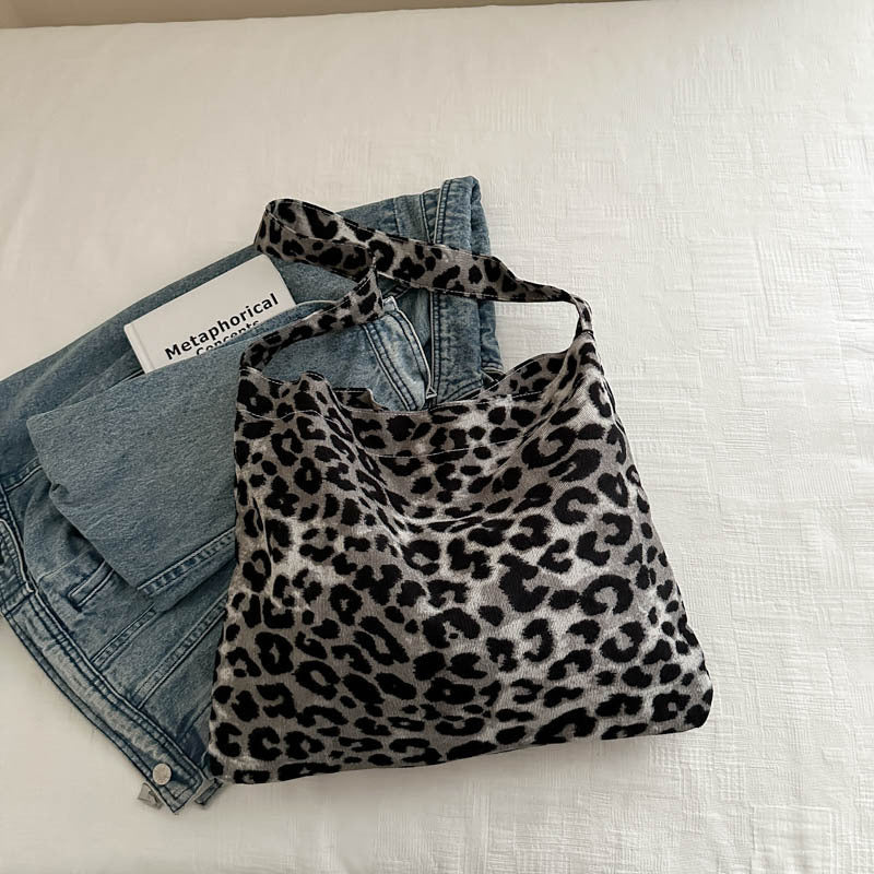 Leopard Print Messenger Bag