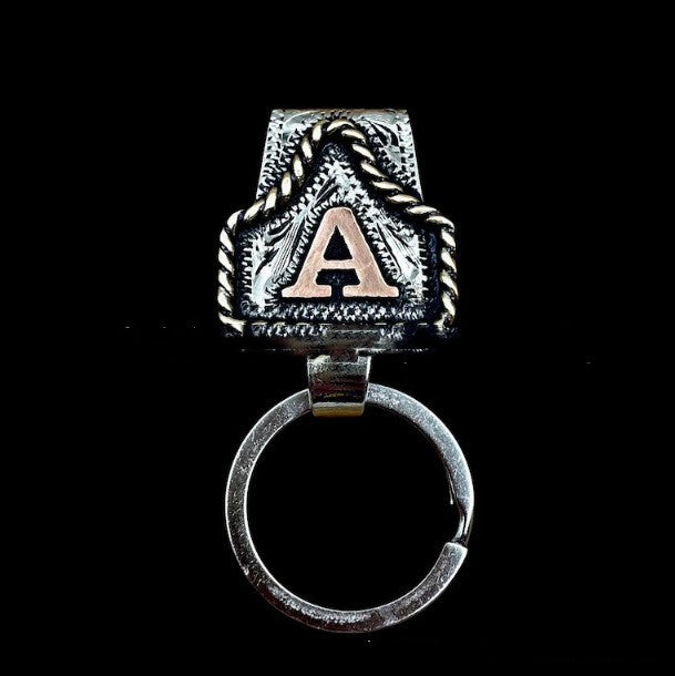 Handmade Cow Tag Belt Key Holder