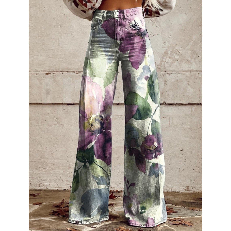 Bell-bottom Pants - Simulation Denim