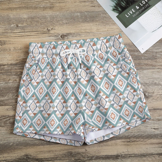 Comfy White Western Shorts