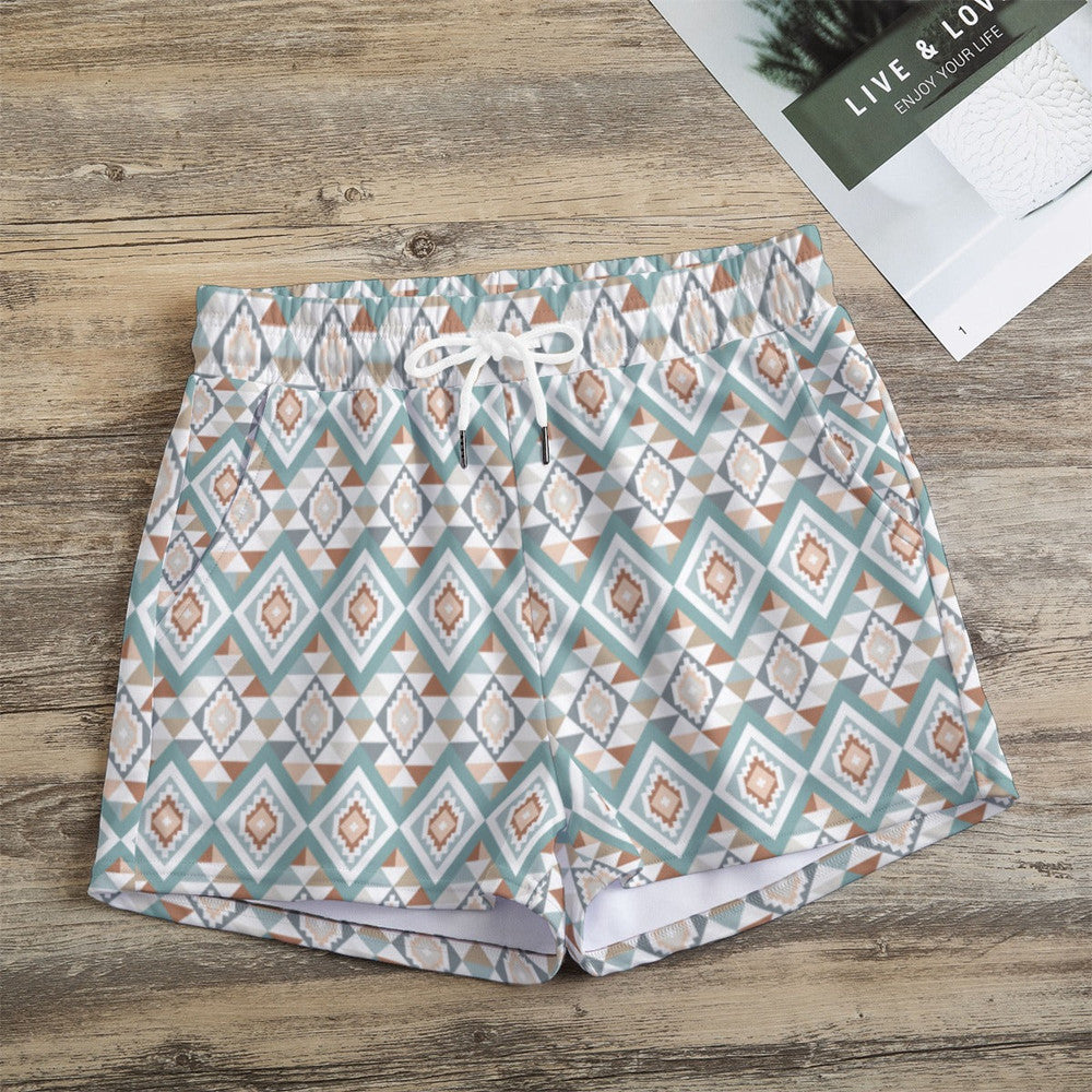 Comfy White Western Shorts