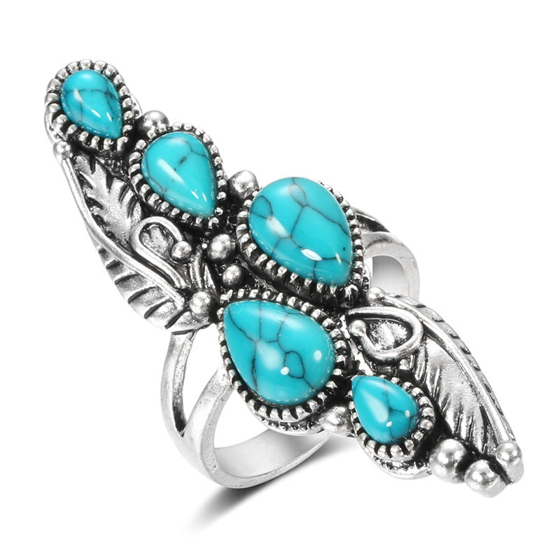 Water Drop Turquoise Ring