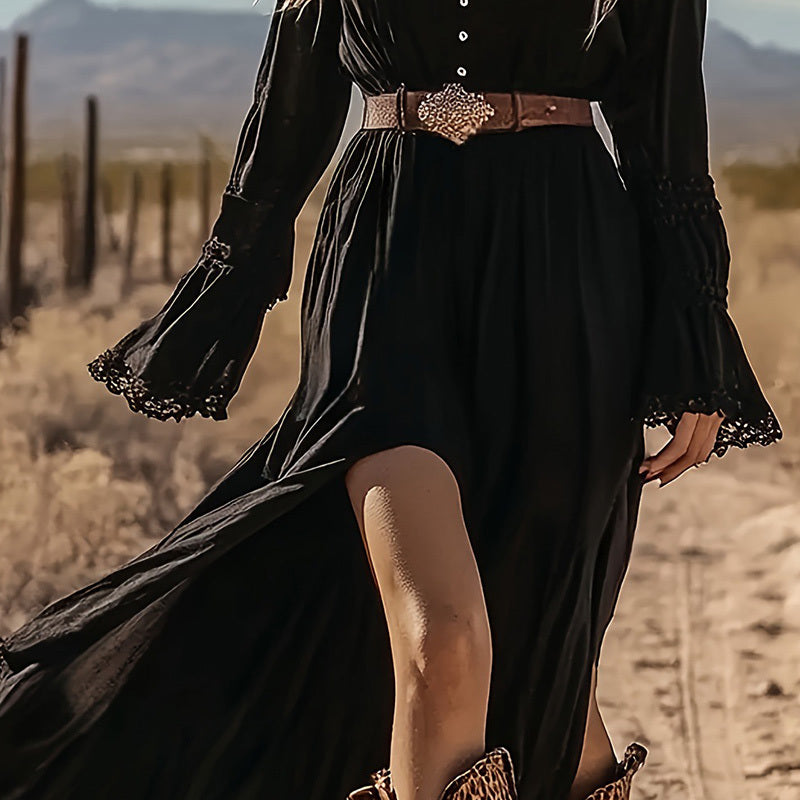 Women's Western V-Neck Dress